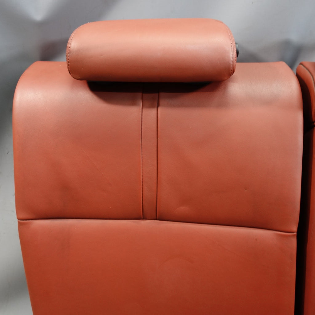 08-11 BMW E90 M3 Sedan Folding Rear Seat Backrest Assembly Fox Red Leather OEM