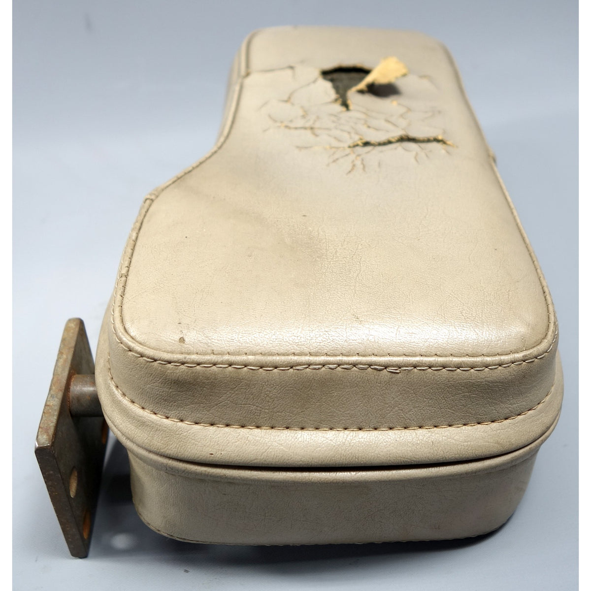 1985-1991 BMW E30 3-Series Front Left Drivers Seat Armrest Pearl Beige Leather