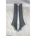 2007-2013 BMW E70 X5 Front A- Pillar Column Cover Pair Windshield Black OEM