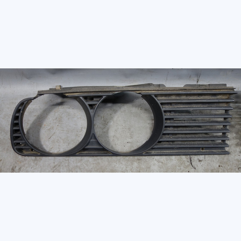 1984-1993 BMW E30 3-Series Factory Front Headlight Grille Trim Set Pair OE