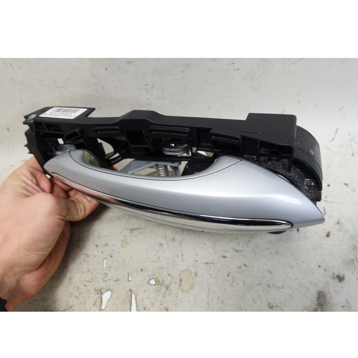 BMW F10 F12 Left Rear Exterior Door Handle Glacier Silver A83 2011-2016 OEM