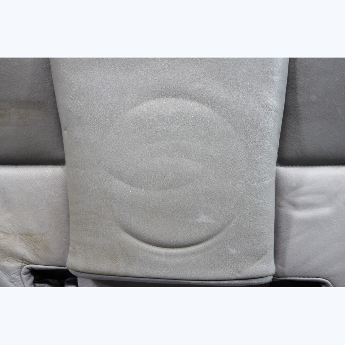 2000-2006 BMW E46 3-Series Coupe Rear Seat Bottom Pad Bench Grey Leather OEM