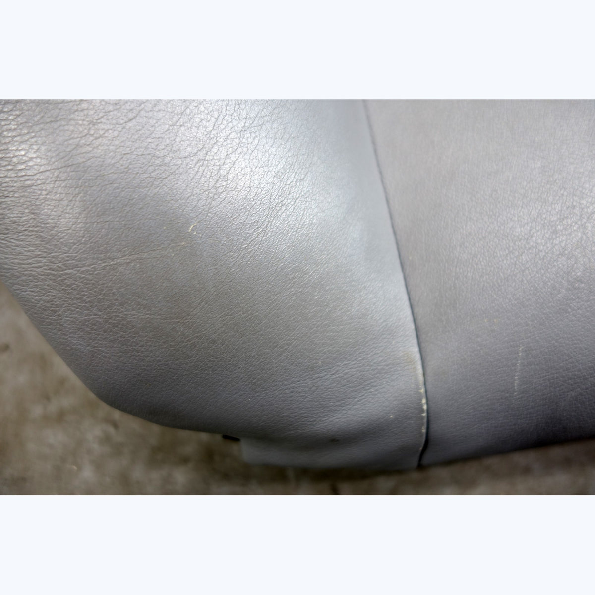 1999-2003 BMW E39 5-Series E38 Front Seat Backrest Cushion Grey Leather OEM
