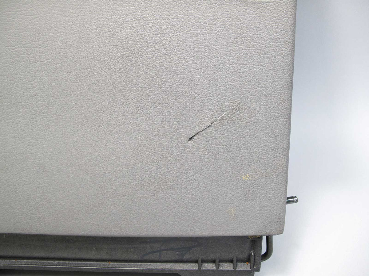 1988-1990 BMW E32 7-Series Factory Glove Box Silver Vinyl w Latch USED OEM