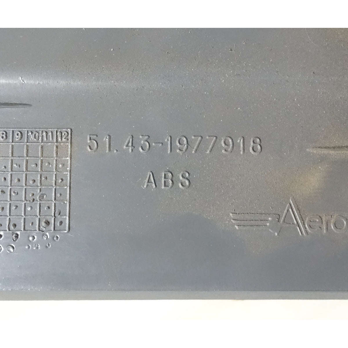 1994-1999 BMW E36 3-Series Coupe Convertible Right Front Kick Panel Grey OEM