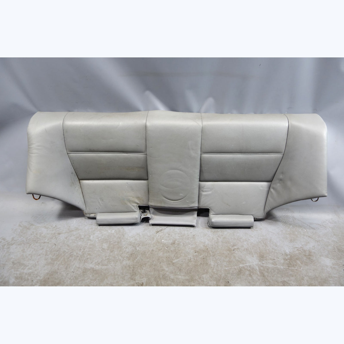2000-2006 BMW E46 3-Series Coupe Rear Seat Bottom Pad Bench Grey Leather OEM