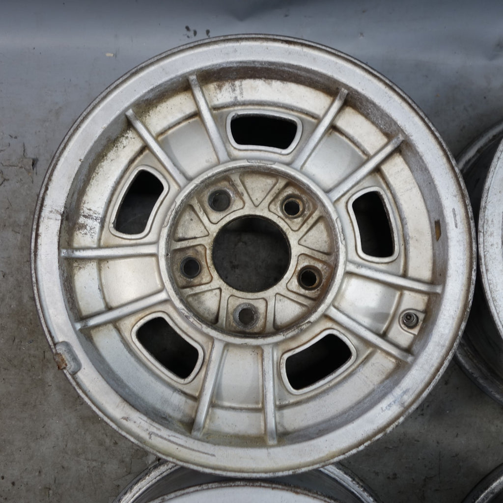 1969-1989 BMW E3 E12 E24 14x6 Light Alloy Wheel Set of 4 Rims OEM