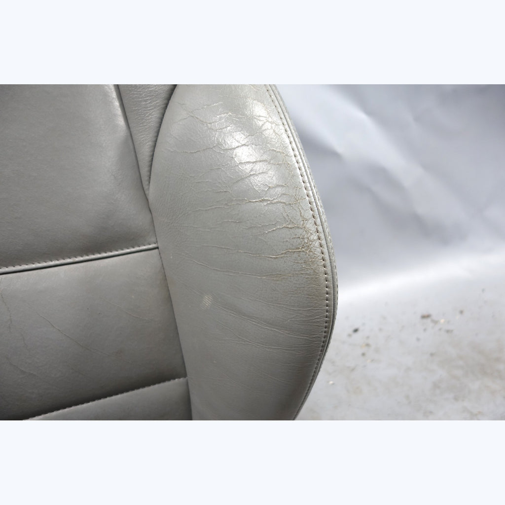 00-06 BMW E46 3-Series Vert Right Passenger Sport Seat Backrest Grey Leather OEM