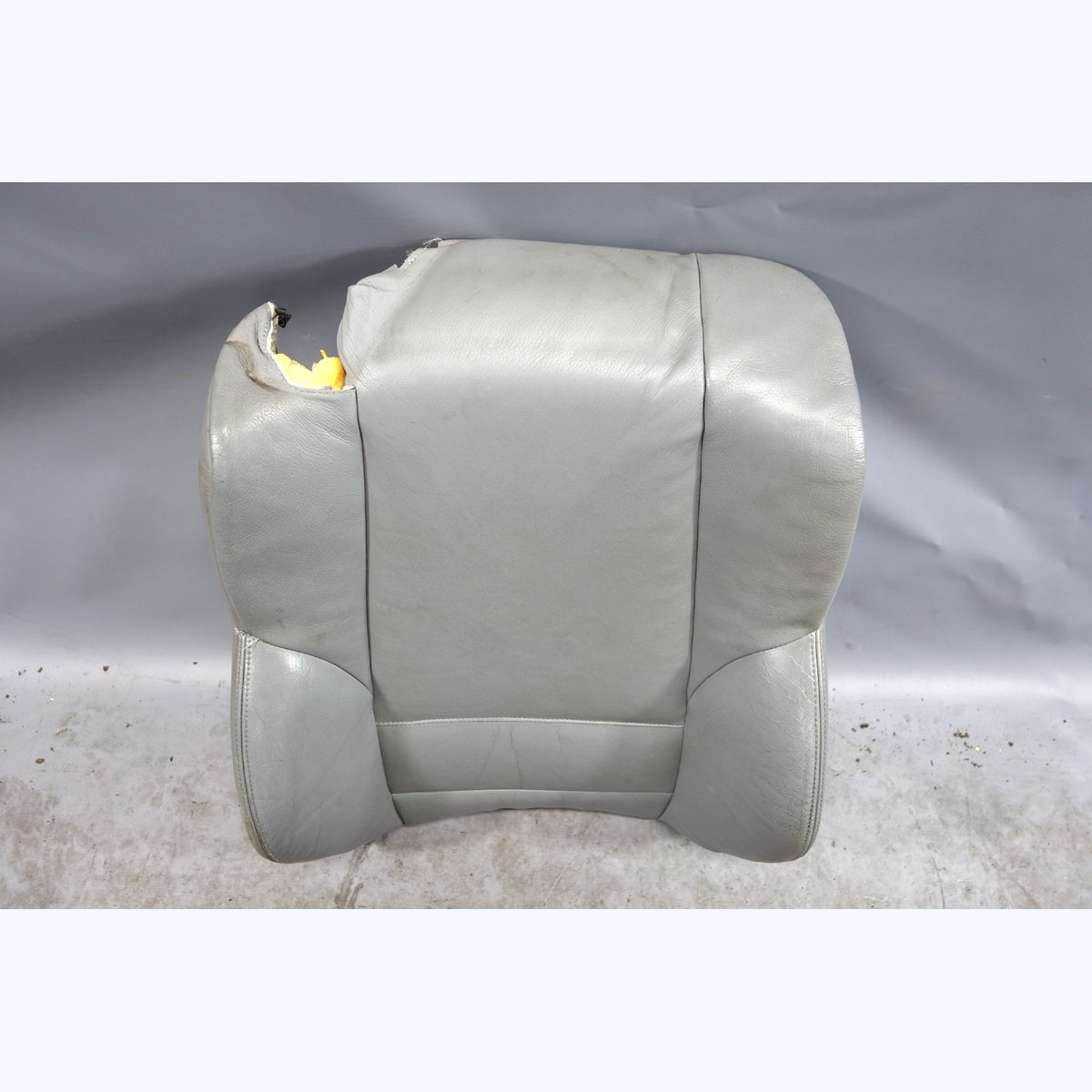 00-06 BMW E46 3-Series Vert Right Passenger Sport Seat Backrest Grey Leather OEM