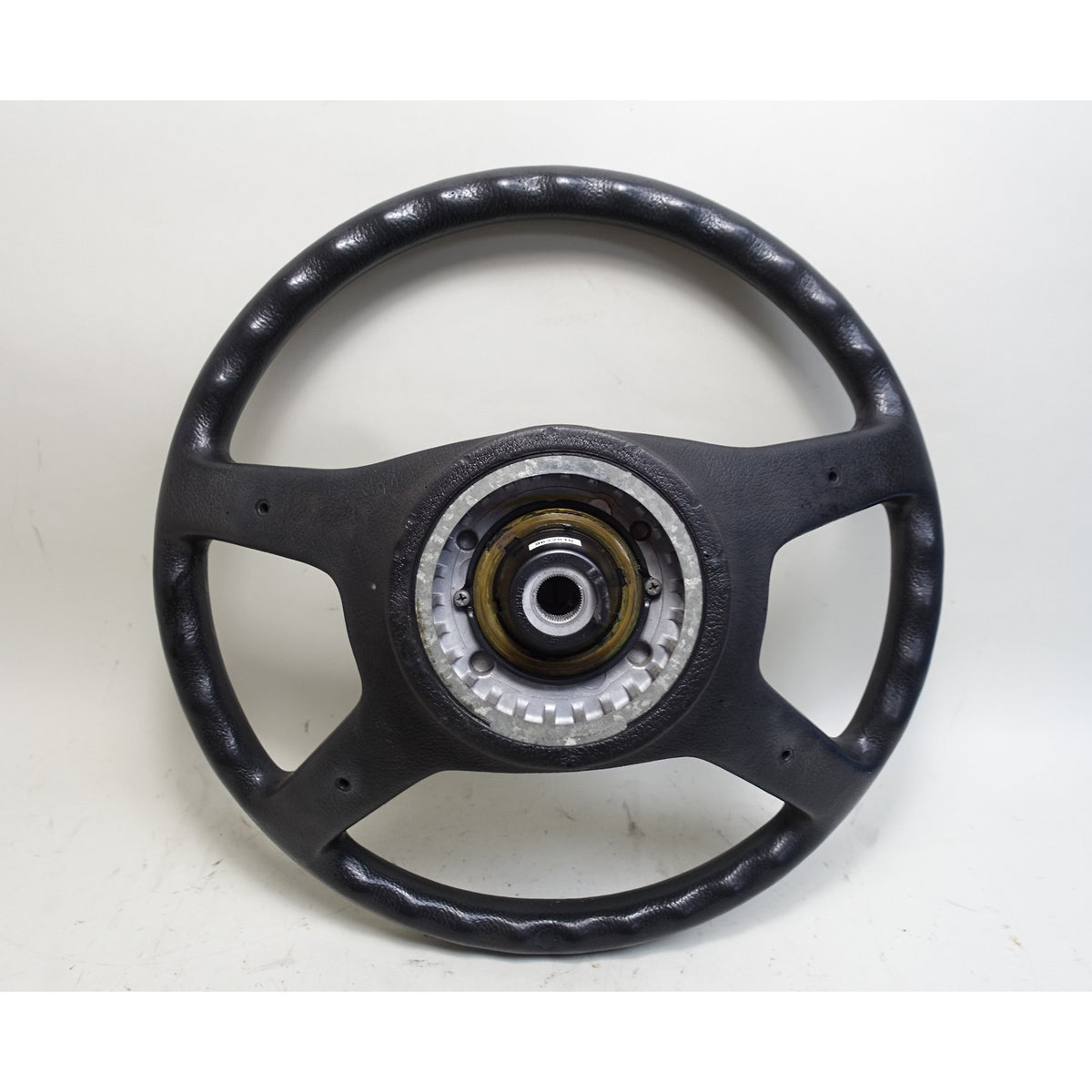 Damaged 1984-1993 BMW E30 3-Series Factory Vinyl 4-Spoke Steering Wheel OEM