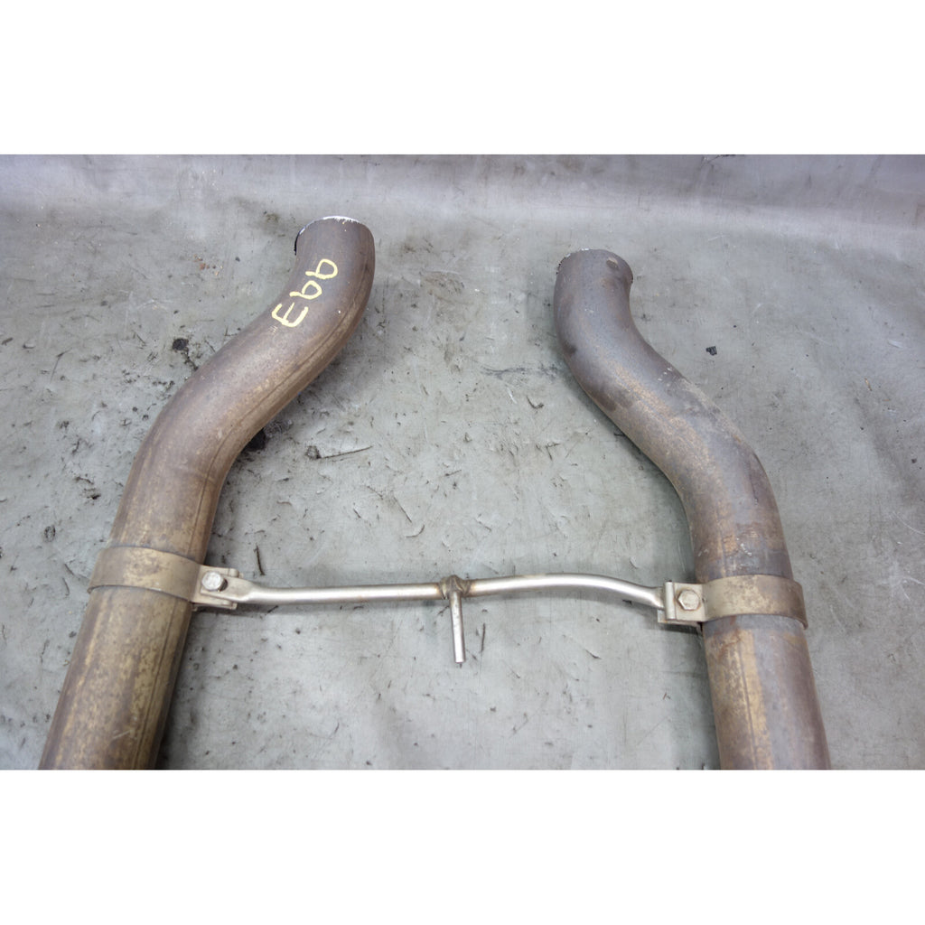 2003-2008 BMW E65 E66 760i N73 V12 Front Exhaust Down Pipe Flanges OEM