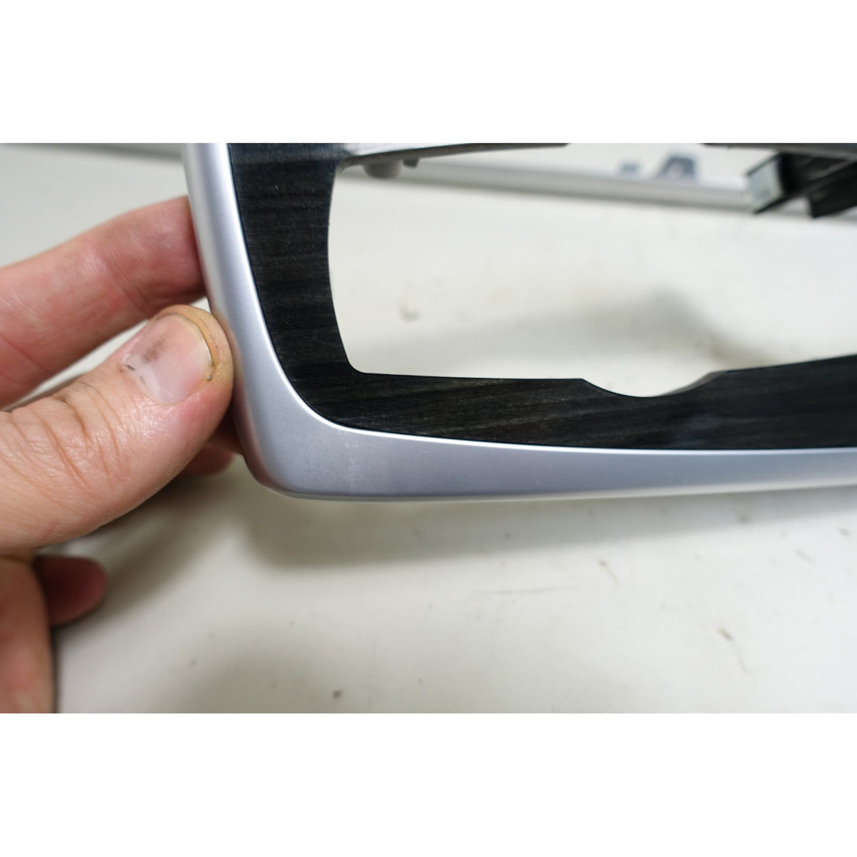 2011-2016 BMW F10 5-Series Sedan Front Dashboard Wood Trim Pair Fine Line OEM