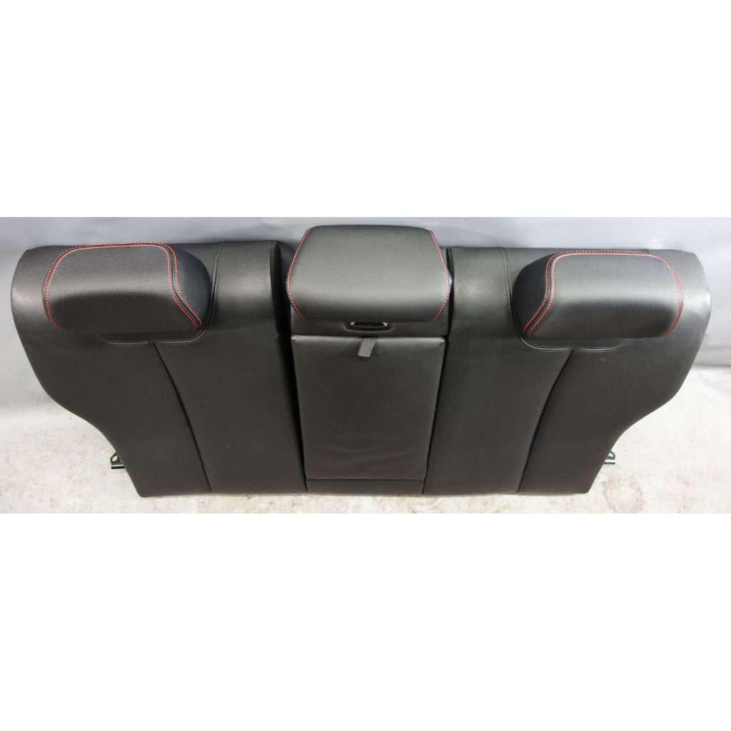 12-19 BMW F30 3-Series Sedan Rear Folding Seat Backrest Black Leather Red Accent