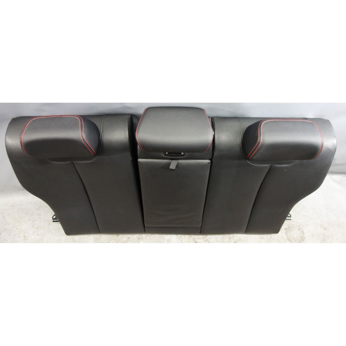 12-19 BMW F30 3-Series Sedan Rear Folding Seat Backrest Black Leather Red Accent