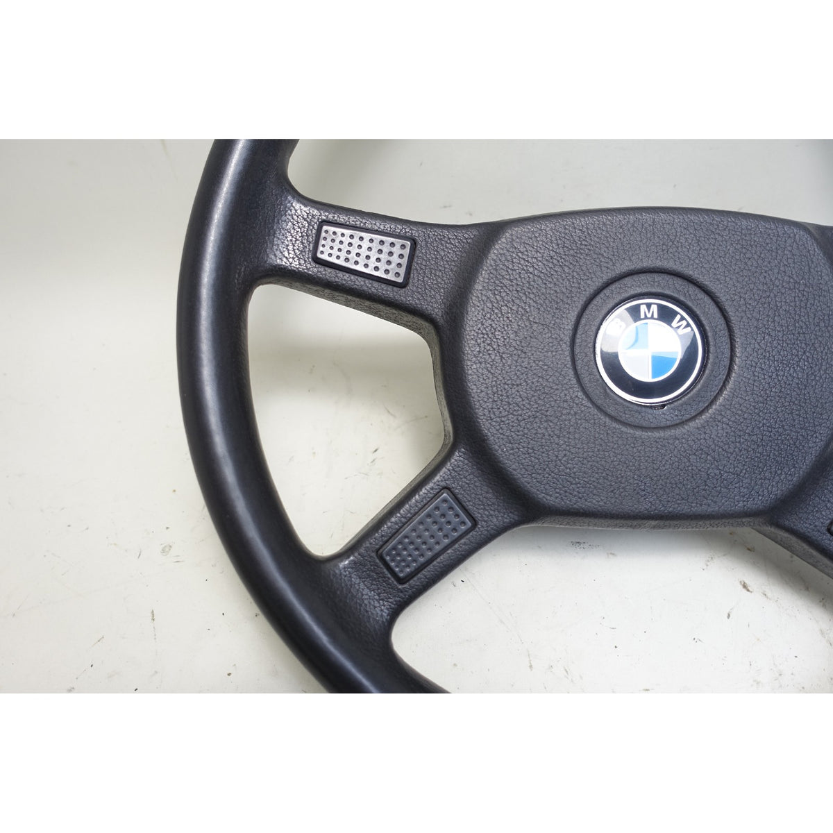 Damaged 1984-1993 BMW E30 3-Series Factory Vinyl 4-Spoke Steering Wheel OEM