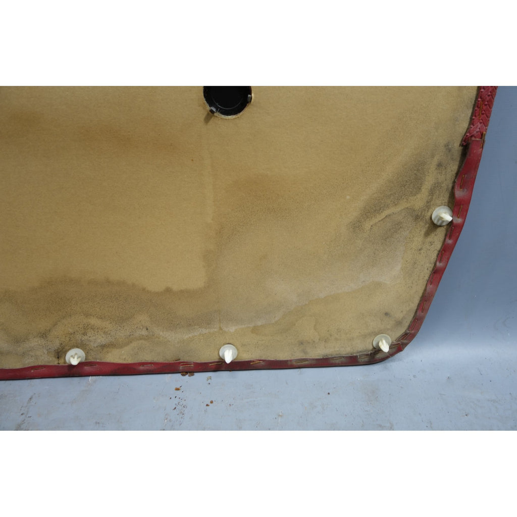 69-74 BMW E3 3.0 Sedan Rear Interior Door Card Trim Panel Pair Red OEM