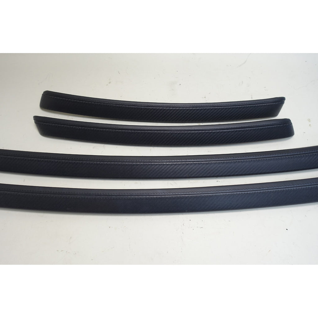 2008-2013 BMW E92 E93 M3 Interior Armrest Trim Set Carbon Structure Leather OE