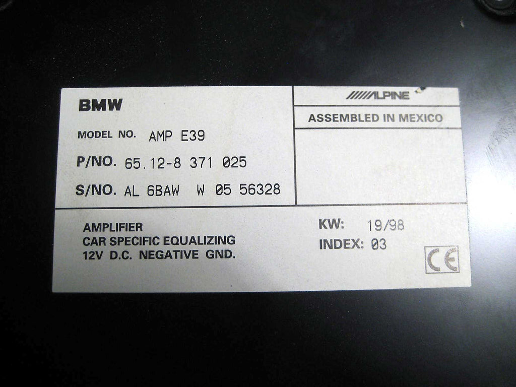 BMW E39 5-Series Sedan Hi-Fi Stereo Audio Amplifier S676A 1997–2003 OEM USED