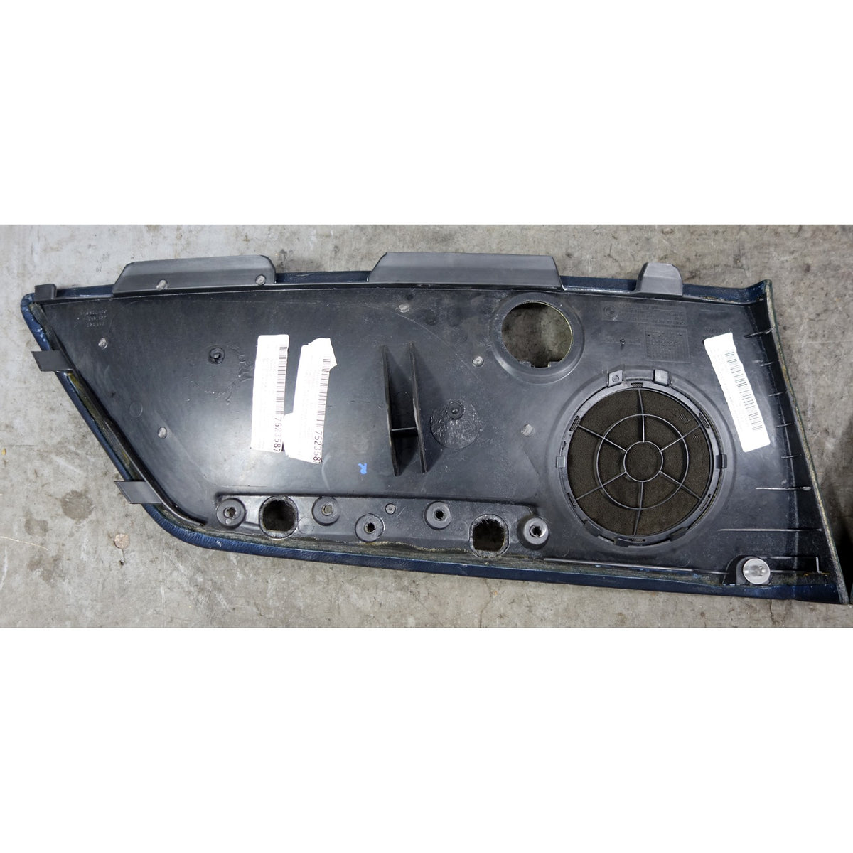 01-06 BMW E46 M3 Convertible Rear Lateral Interior Trim Insert Black Leather OEM