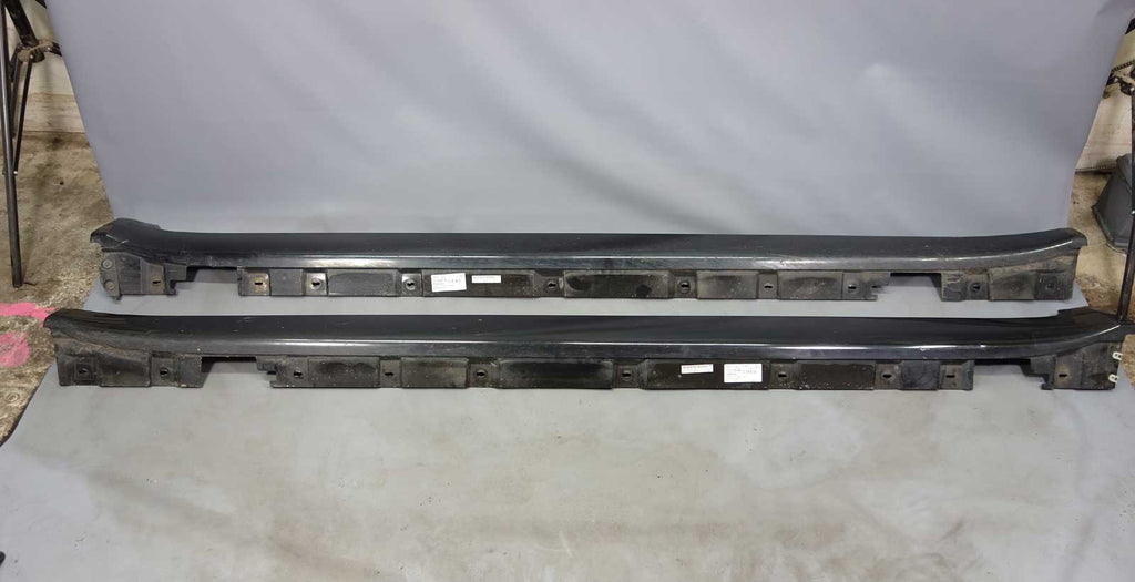 2009-2015 BMW F02 7-Series Exterior Side Skirt Rocker Panel Pair Black Sapphire