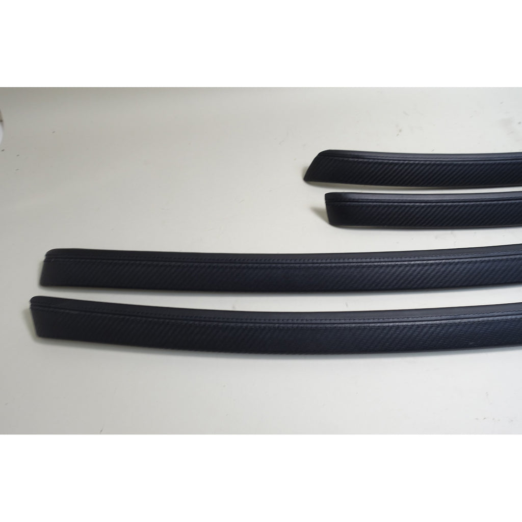 2008-2013 BMW E92 E93 M3 Interior Armrest Trim Set Carbon Structure Leather OE