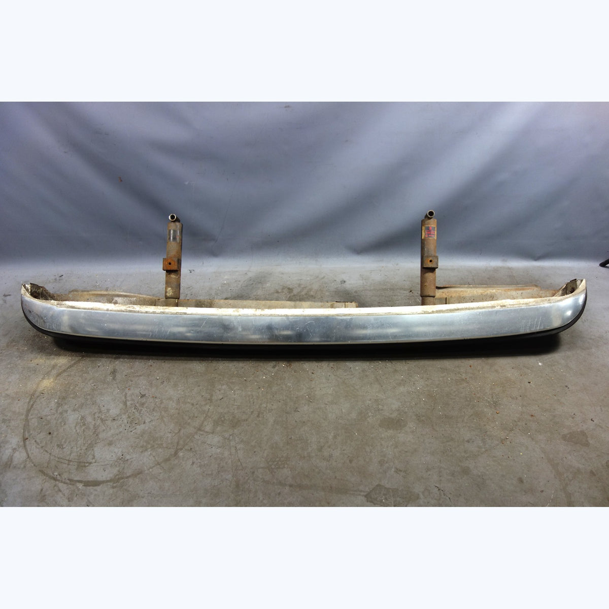 Damaged 1978-1979 BMW E23 733i 7-Series Aluminum Rear Bumper Cover w/ Shocks OEM
