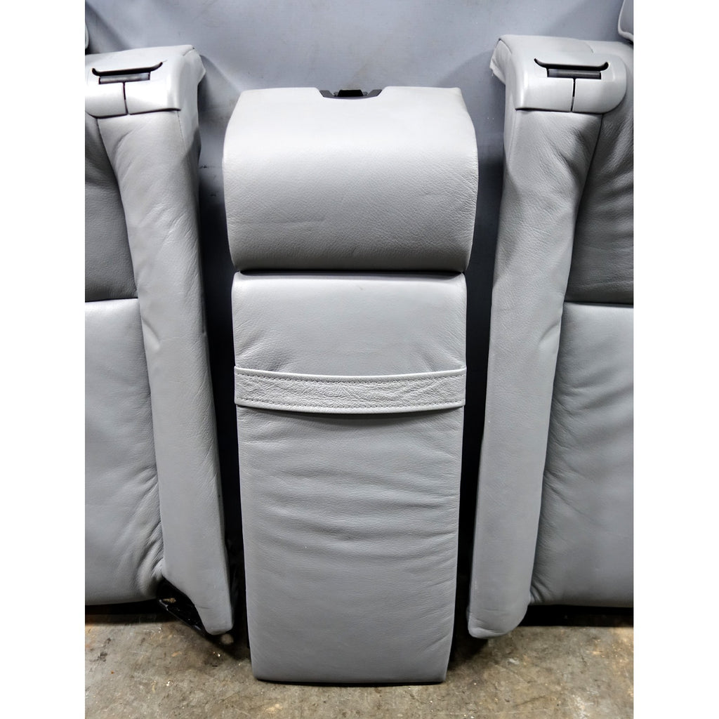 1996-2001 BMW E38 7-Series Contour Rear Seat Backrest w/o Heat Grey Leather OEM