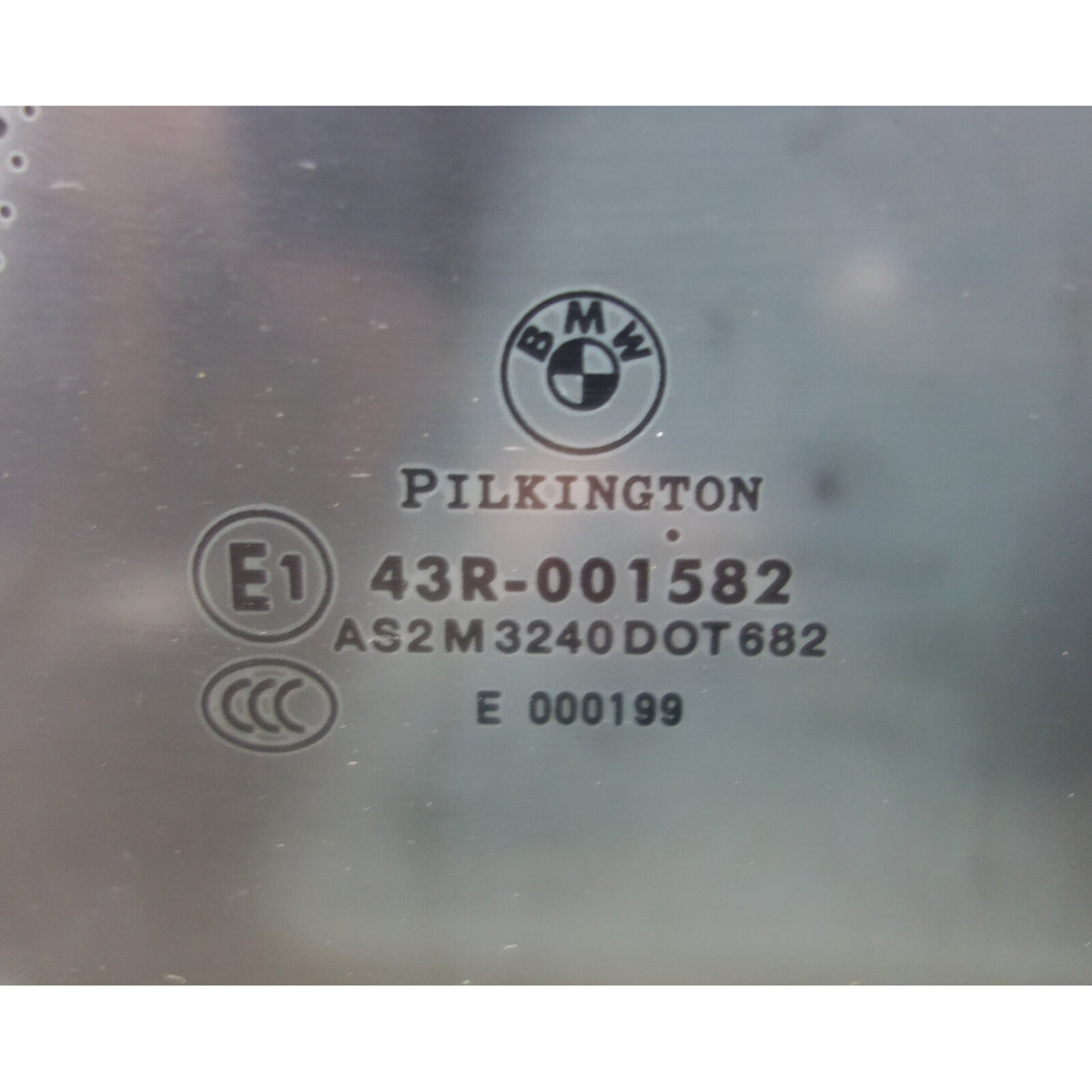Damaged 2008-2013 BMW E88 1-Series Convertible Left Rear Window Glass OEM