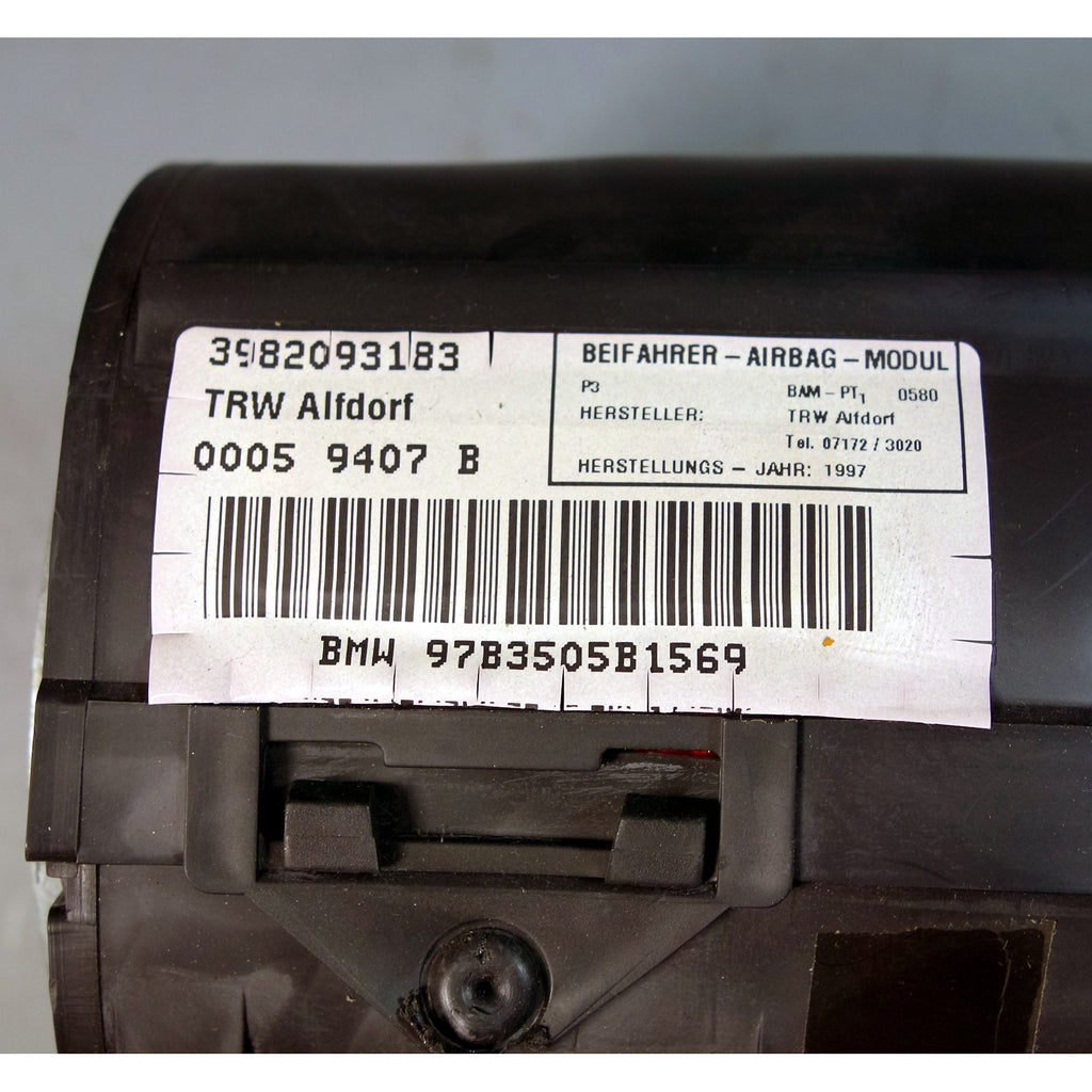 BMW E36 3-Series Coupe Sedan Right Dash Passenger Airbag Module OEM 45835