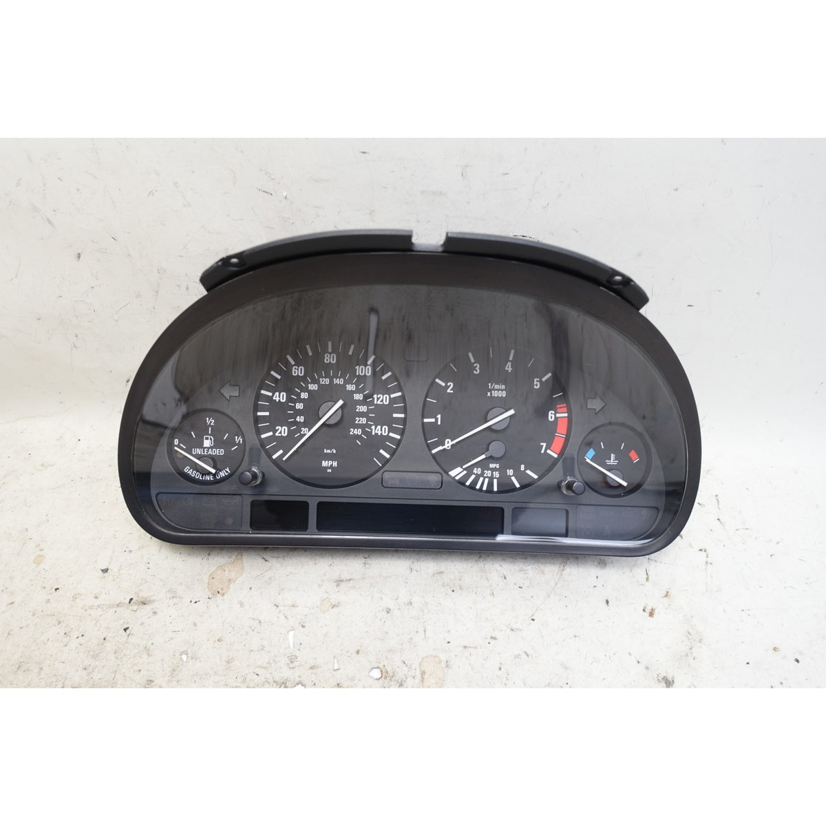 Damaged 2000 BMW E39 540i M62TU Instrument Gauge Cluster Hi-OBC OEM