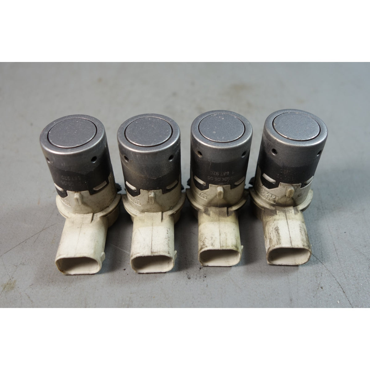 02-10 BMW E60 5-Series E63 Parking Distance Control PDC Sensor Grey Set of 4