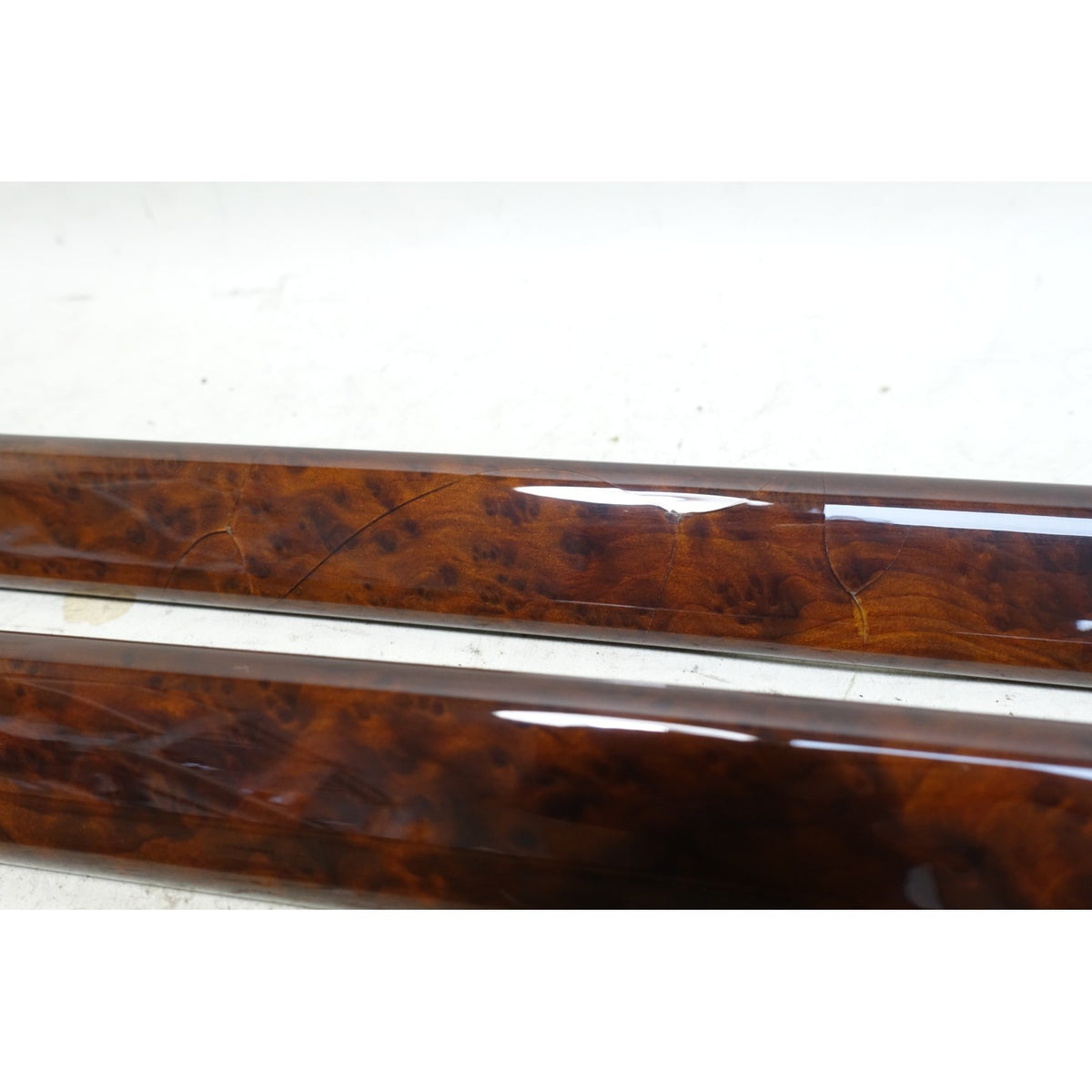 97-03 BMW E39 5-Series Factory Door Wood Trim Finisher Set Vavona Front Rear OEM