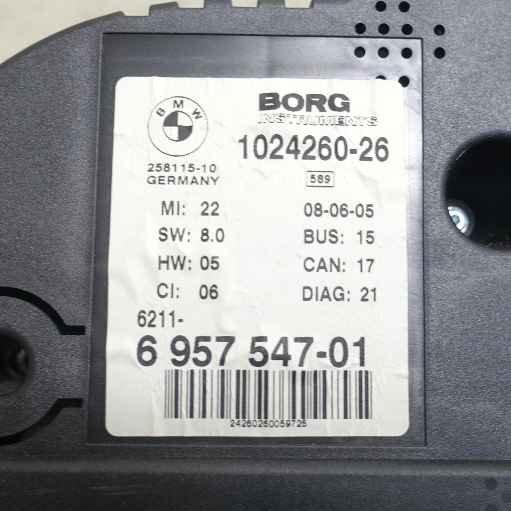 2003-2005 BMW Z4 E85 Instrument Cluster Speedometer MPH Auto Trans OEM