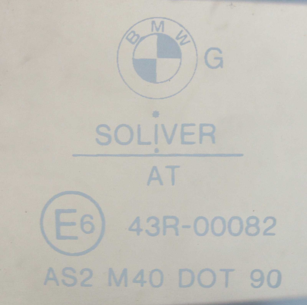 BMW E30 3-Series Sedan Factory Left Rear Drivers Window Glass 1985-1988 USED OEM