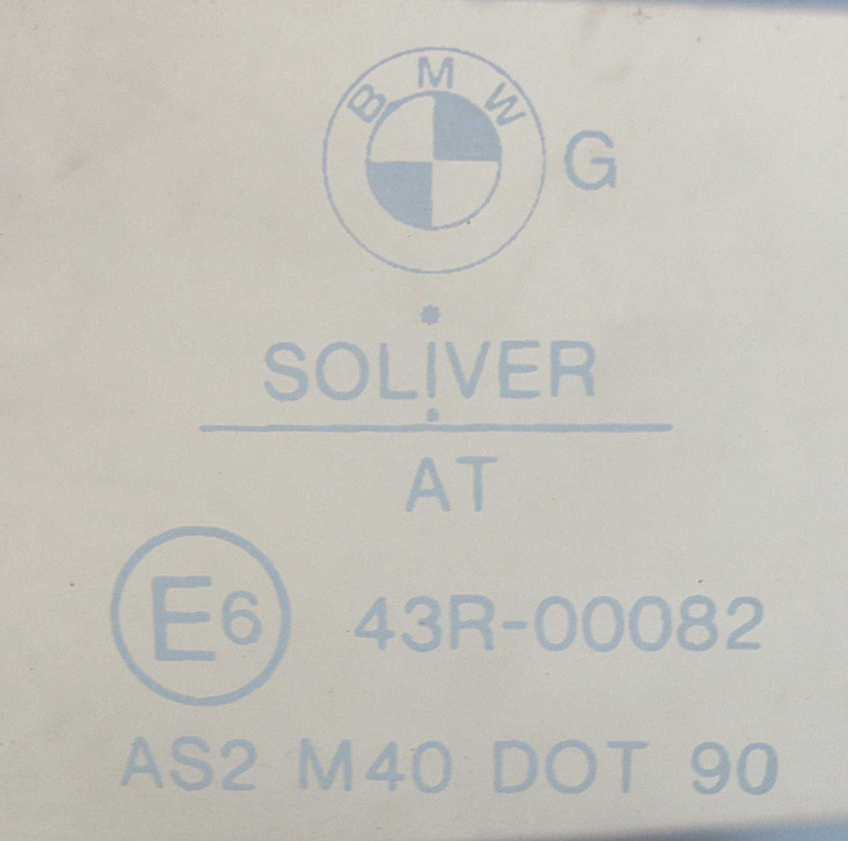 BMW E30 3-Series Sedan Factory Left Rear Drivers Window Glass 1985-1988 USED OEM
