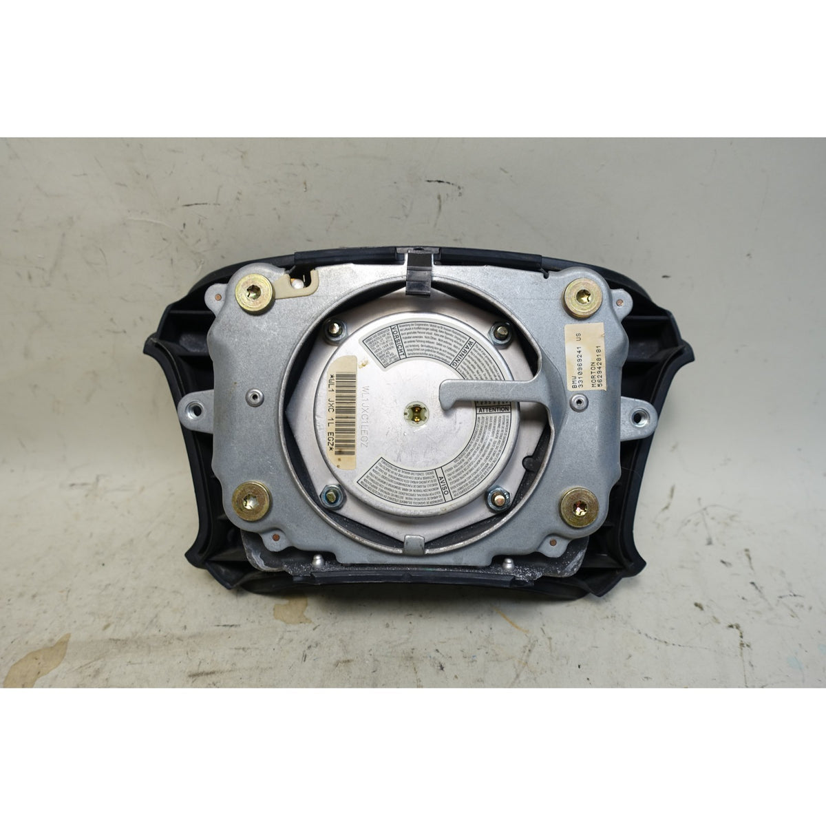 BMW E36 3-Series 2dr 4-Spoke Steering Wheel Airbag Module Black OEM