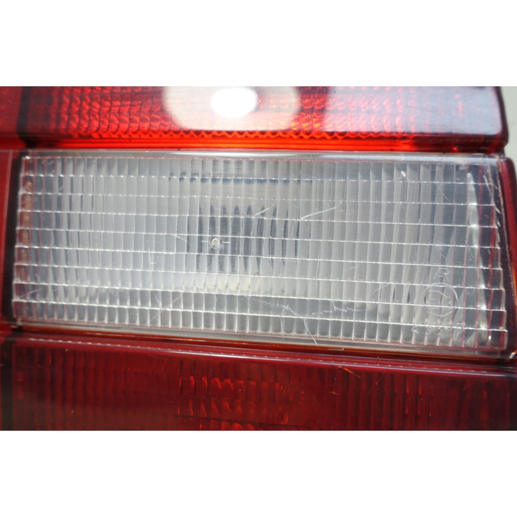 Damaged 88-92 BMW E30 Left Driver Tail Light Lamp Housing w Bulb Tray OEM