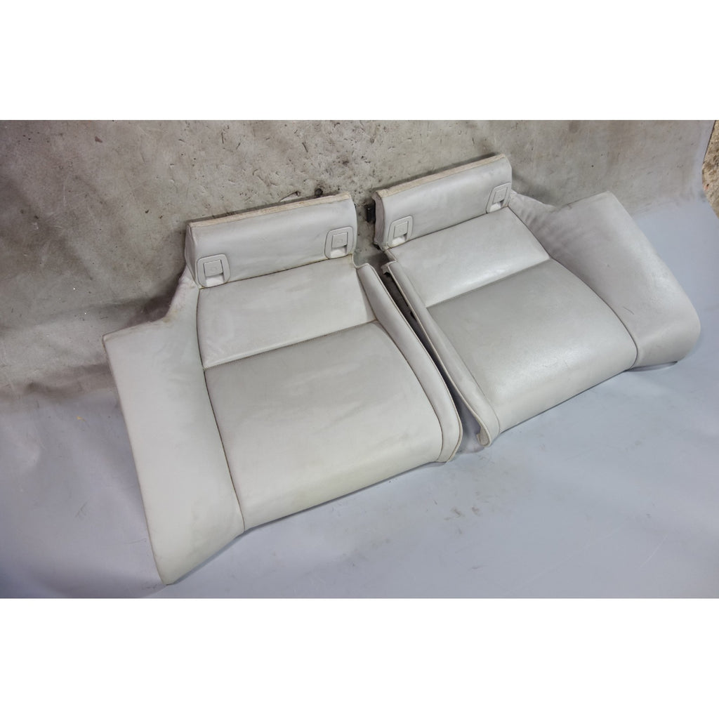 2007-2009 BMW E92 3-Series Coupe Rear Seat Bottom Buckets Grey Leather OEM