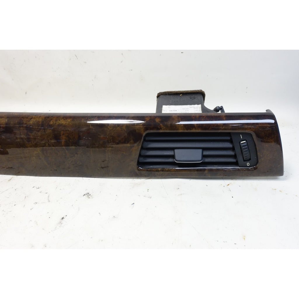 BMW E90 E91 3-Series 4dr Front Dashboard Strip Wood Trim Pair Walnut Root OEM