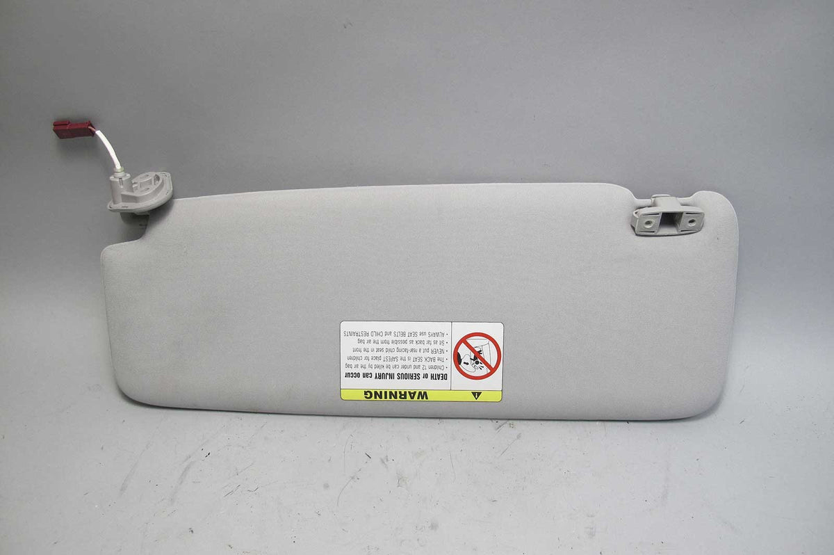 2002-2003 BMW E65 E66 7-Series Right Front Passenger Sun Visor Grey Cloth Mirror