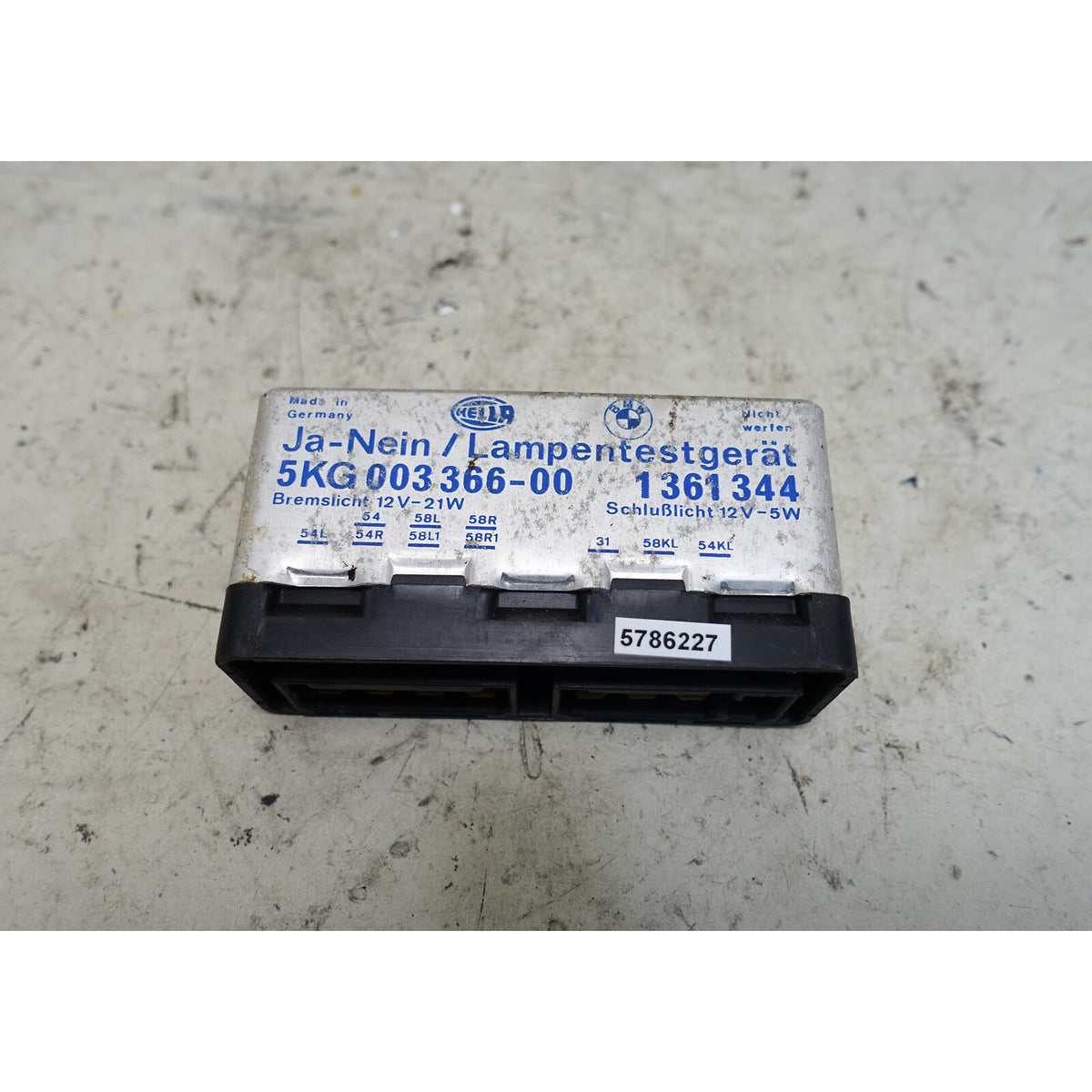 78-82 BMW E24 633CSi E23 733i Early Light Check Bulb Testing Device Module OEM