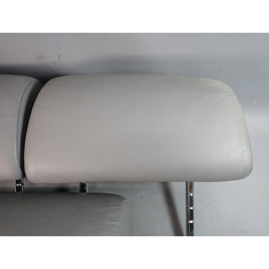 99-03 BMW E39 5-Series Touring Wagon Rear Seat Headrest Set Grey Leather OEM