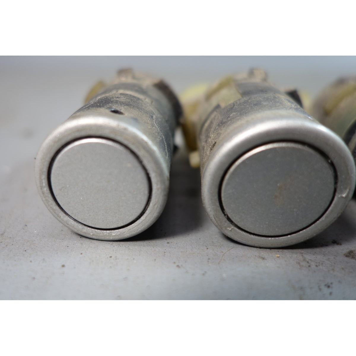 01-06 BMW E46 3-Series Factory Rear Parking PDC Sensor Set of 4 Titan Silver OEM