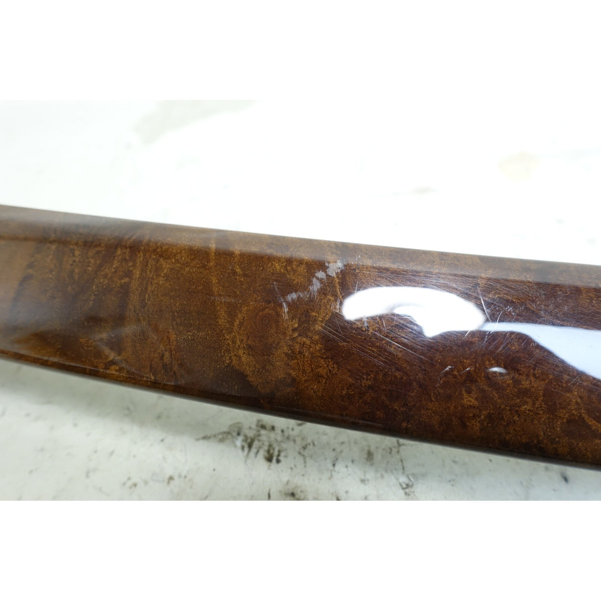 2007-2013 BMW E92 E93 3-Series 2dr Rear Lateral Wood Trim Strip Pair Walnut Root
