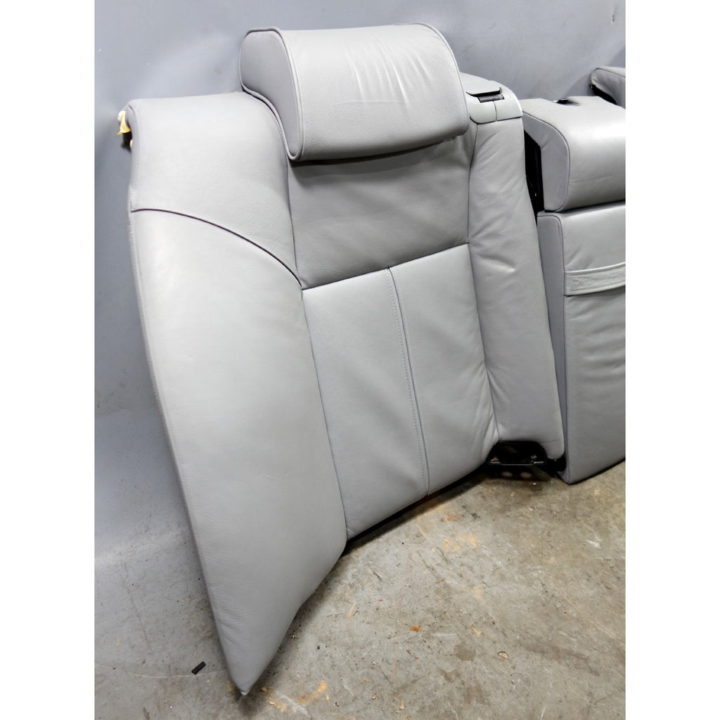 1996-2001 BMW E38 7-Series Contour Rear Seat Backrest w/o Heat Grey Leather OEM
