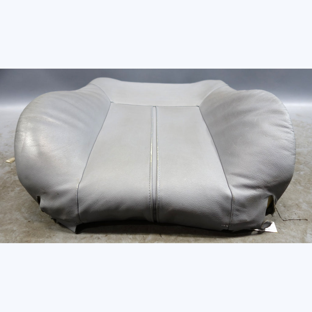1999-2003 BMW E39 5-Series E38 Front Seat Backrest Cushion Grey Leather OEM