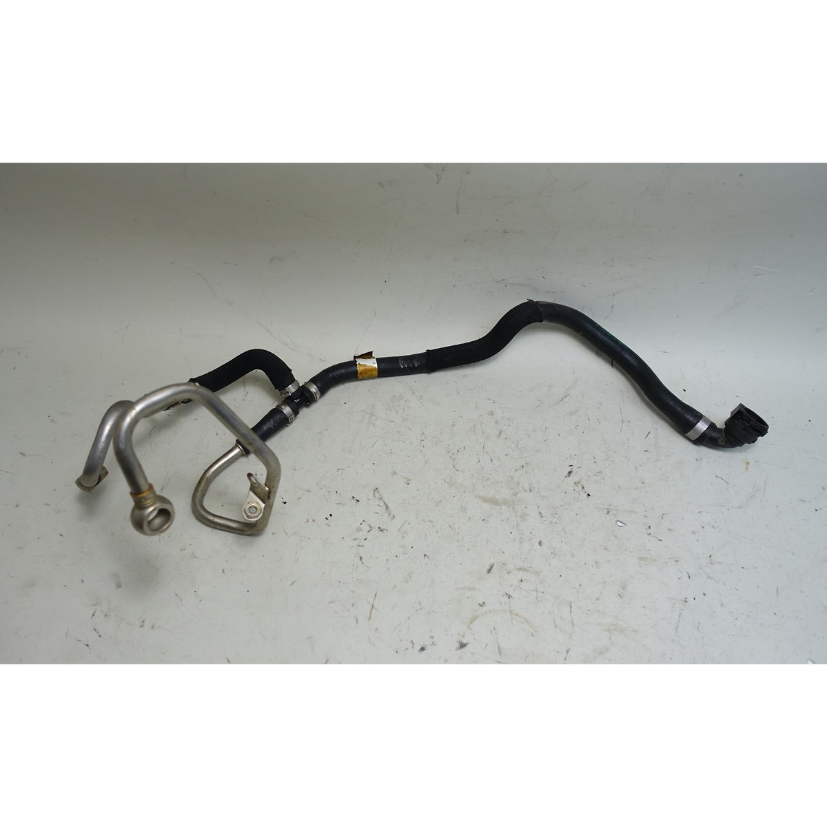 10-17 BMW F10 550i F01 750i N63 V8 Turbo Charger Coolant Return Pipes Hoses OEM