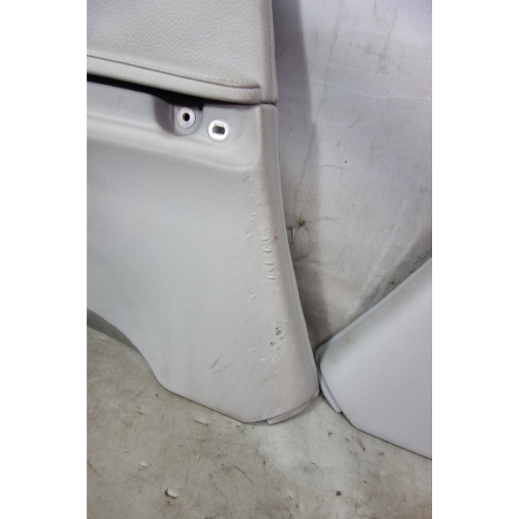2008-2011 BMW E92 3-Series Coupe Rear Interior Lateral Trim Panels Grey Leather