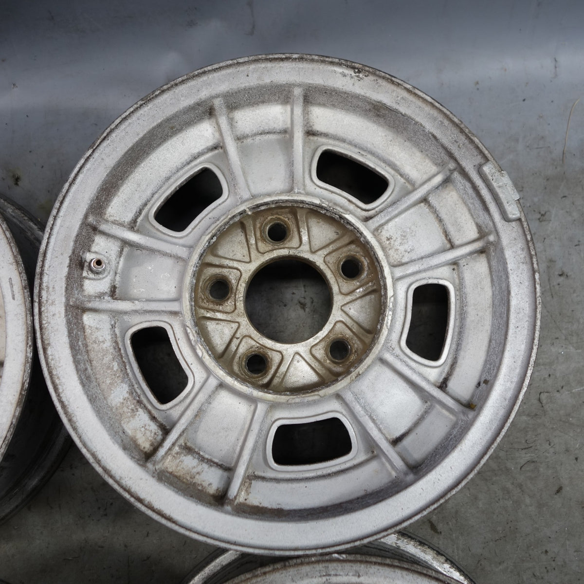 1969-1989 BMW E3 E12 E24 14x6 Light Alloy Wheel Set of 4 Rims OEM