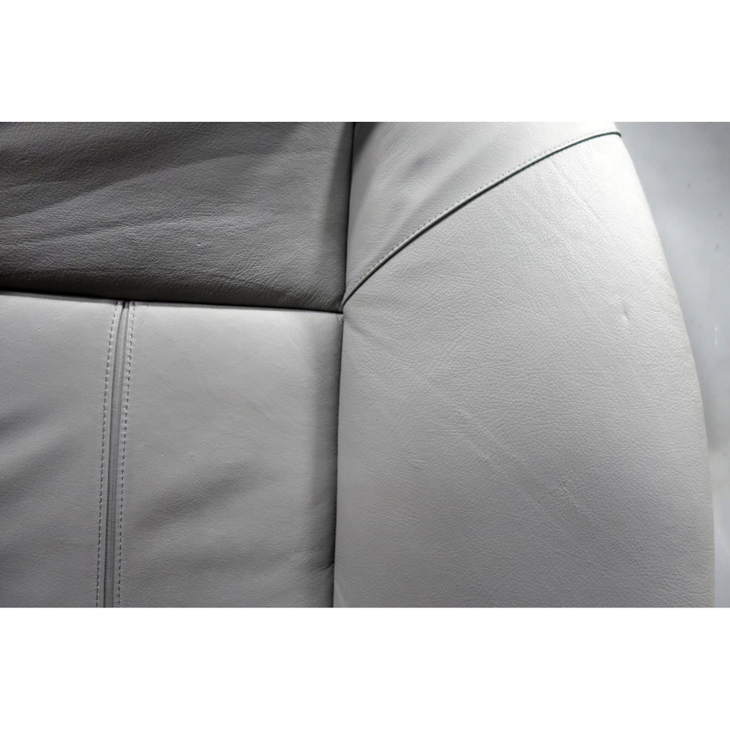 1996-2001 BMW E38 7-Series Contour Rear Seat Backrest w/o Heat Grey Leather OEM
